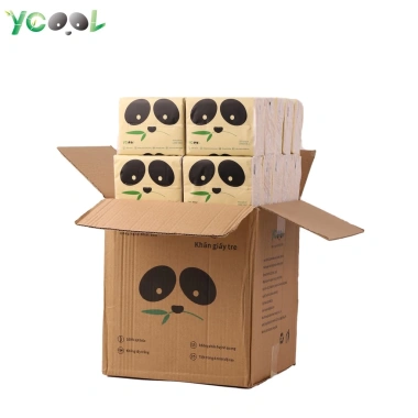Thùng 30 gói Giấy ăn gấu trúc YCOOL 4 lớp 260 tờ - Giá ưu đãi 106.000đ 4