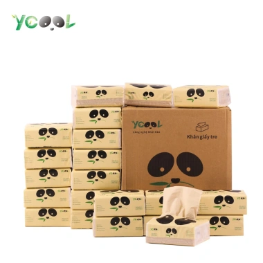 Thùng 30 gói Giấy ăn gấu trúc YCOOL 4 lớp 260 tờ - Giá ưu đãi 106.000đ 6