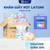 Thùng 30 gói giấy ăn Latumi 4 lớp mềm, thấm nhanh bột gỗ nguyên sinh 139.000đ