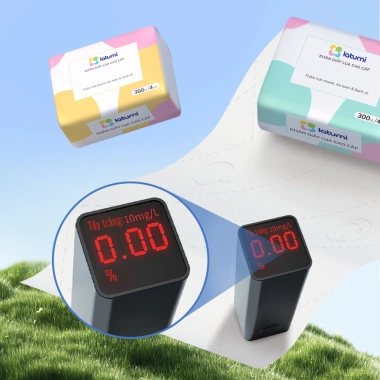 Thùng 30 gói giấy ăn Latumi 4 lớp mềm, thấm nhanh bột gỗ nguyên sinh 139.000đ 5