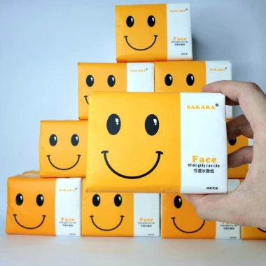 Thùng 30 Gói Giấy Ăn SAKARA 272 Tờ 4 Lớp - Mềm Dai, Không Bụi, Thân Thiện Sức Khỏe, 109k