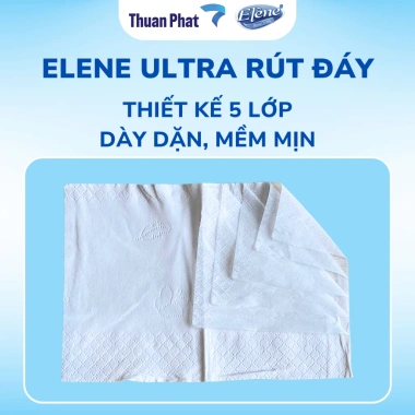 Thùng 30 Gói Khăn Giấy Lụa 5 Lớp Rút Elene Ultra Cao Cấp - Mềm Mịn, An Toàn, Giá 89.000₫ 6