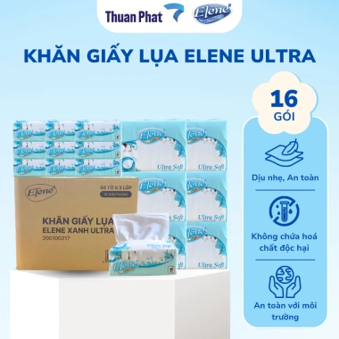 Thùng 30 Gói Khăn Giấy Lụa 5 Lớp Rút Elene Ultra Cao Cấp - Mềm Mịn, An Toàn, Giá 89.000₫ 10