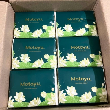 Thùng 30 gói Khăn giấy rút MOTOYU cao cấp – 230 tờ dày dặn, thấm hút tốt, mềm mại, an toàn da, chỉ 129.000₫