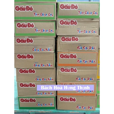 Thùng 30 Gói Mì Gấu Đỏ Gà Sợi Phở, Tôm Chua Cay, Chay Rau Nấm 63g - Giá chỉ 99.960₫ (Giá gốc 127.949₫)