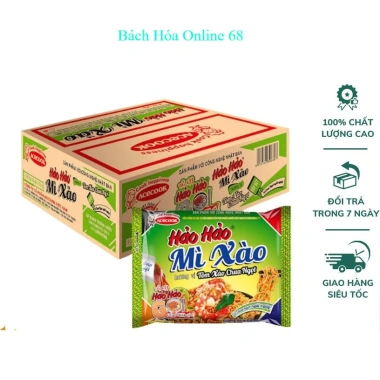 Thùng 30 Gói Mì Xào & Mì Nước Vị Tôm Hảo Hảo 75g - Chỉ 95.000 VNĐ
