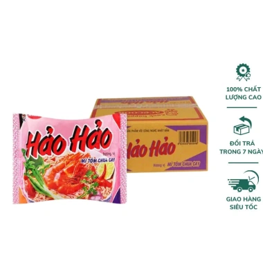 Thùng 30 Gói Mì Xào & Mì Nước Vị Tôm Hảo Hảo 75g - Chỉ 95.000 VNĐ