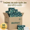 Thùng 30 Gói MOTOYU Khăn Giấy Rút Để Bàn 230 Tờ 4 Lớp - Dày Dặn, Mềm Mịn, Thấm Hút Tốt, An Toàn Cho Da - Giá 60.000 VNĐ