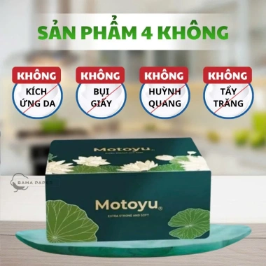 Thùng 30 Gói MOTOYU Khăn Giấy Rút Để Bàn 230 Tờ 4 Lớp - Dày Dặn, Mềm Mịn, Thấm Hút Tốt, An Toàn Cho Da - Giá 60.000 VNĐ 4