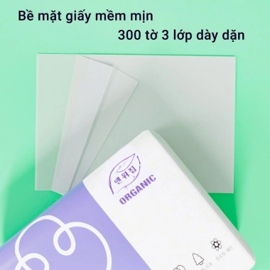 Thùng 30 gói rút giấy ăn organic siêu mềm mịn cao cấp, 109k, mua 2 free ship 6