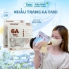 Thùng 300 chiếc Khẩu trang 6a Taki 4 lớp kháng khuẩn, dày dặn, chống UV, che kín mặt - Giá chỉ 69.000