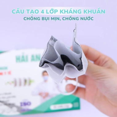 Thùng 300 chiếc Khẩu trang y tế 4 lớp Hải An - Kháng khuẩn, chống bụi, tia UV, giá 129.000₫ 3