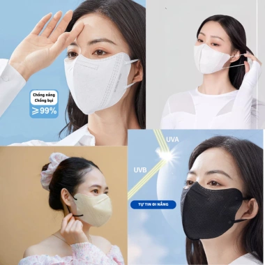 Thùng 310 khẩu trang 6A kháng khuẩn chống UV che mặt - Giá 65.000 VND tặng 10C