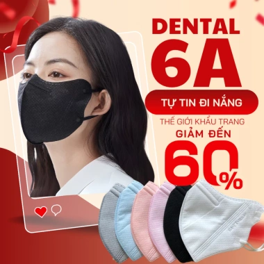 Thùng 310 khẩu trang 6A kháng khuẩn chống UV che mặt - Giá 65.000 VND tặng 10C