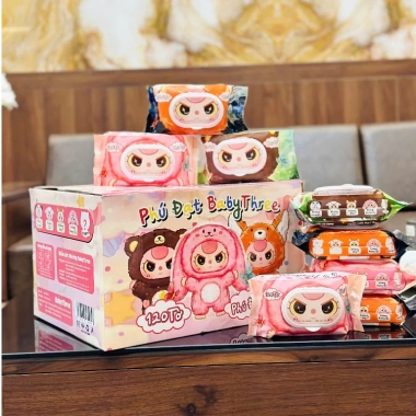 Thùng 32 gói Khăn Ướt BabyThree Phú Đạt - An toàn da bé, không mùi, 120 tờ, giá ưu đãi 78.000₫ 8 Thùng 32 gói Khăn Ướt BabyThree Phú Đạt - An toàn da bé, không mùi, 120 tờ, giá ưu đãi 78.000₫ 8