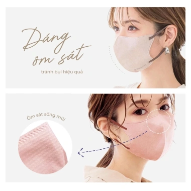 Thùng 320 khẩu trang 6D Dental Mask 3 lớp thoáng khí chống tia UV giá 85.000₫ 9
