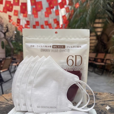 Thùng 320 khẩu trang 6D Dental Mask 3 lớp thoáng khí chống tia UV giá 85.000₫ 10