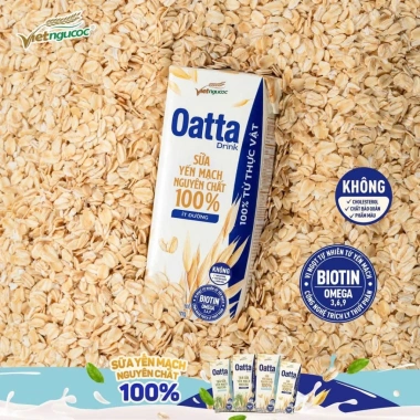 Thùng 36 hộp OATTA Drink Sữa Yến Mạch Nguyên Chất 180ml Ít Đường Giá 337.000đ