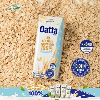 Thùng 36 Hộp Sữa Yến Mạch Nguyên Chất OATTA Drink Không Đường 180ml - Dinh Dưỡng, Giảm Cân, Giá Ưu Đãi