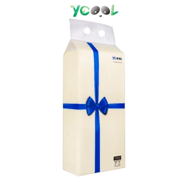 Thùng 4 bịch Giấy rút treo tường YCOOL 1.280 tờ 4 lớp trắng bột gỗ nguyên sinh - Giá ưu đãi 160.000 VND