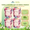 Thùng 4 túi nước giặt HERBAL PRENUM – Hương nước hoa Pháp, mềm vải, sạch khuẩn, an toàn da – 150k