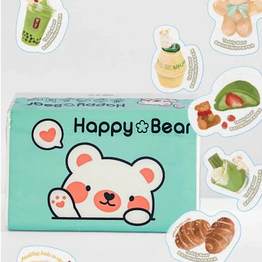 Thùng 40 gói Happy Bear Giấy Rút Lụa Trắng 360 tờ 3 lớp không mùi - Dai dày, mềm mại, chỉ 225.000đ 5 Thùng 40 gói Happy Bear Giấy Rút Lụa Trắng 360 tờ 3 lớp không mùi - Dai dày, mềm mại, chỉ 225.000đ 5