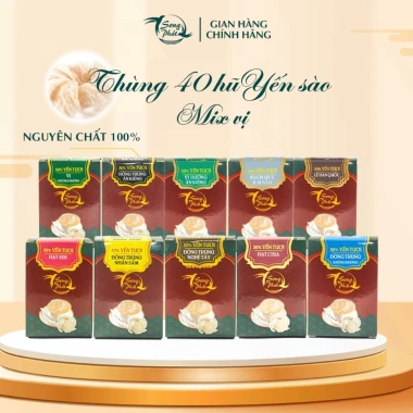 Thùng 40 hũ tổ yến chưng Mix vị Song Phát 70ml - Tăng cường sức khỏe, hồi phục nhanh, giảm giá chỉ 1.137.500₫