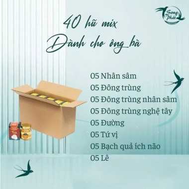 Thùng 40 hũ tổ yến chưng Mix vị Song Phát 70ml - Tăng cường sức khỏe, hồi phục nhanh, giảm giá chỉ 1.137.500₫ 3