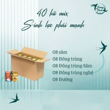 Thùng 40 hũ tổ yến chưng Mix vị Song Phát 70ml - Tăng cường sức khỏe, hồi phục nhanh, giảm giá chỉ 1.137.500₫ 6