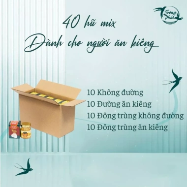 Thùng 40 hũ tổ yến chưng Mix vị Song Phát 70ml - Tăng cường sức khỏe, hồi phục nhanh, giảm giá chỉ 1.137.500₫ 9