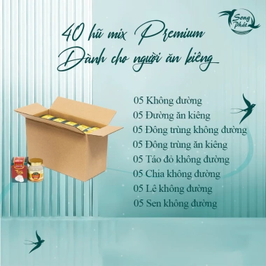 Thùng 40 hũ tổ yến chưng Mix vị Song Phát 70ml - Tăng cường sức khỏe, hồi phục nhanh, giảm giá chỉ 1.137.500₫ 10