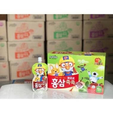 Thùng 40 Túi Nước HS Vị Trái Cây Paldo Pororo - Giá giảm 822.800 còn 680.000 cho bé