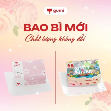 Thùng 42 gói giấy ăn cao cấp Gumi 3/4 lớp mềm mịn, tiện lợi cho phòng khách, giá 213.700đ 4