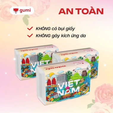 Thùng 42 gói giấy ăn cao cấp Gumi 3/4 lớp mềm mịn, tiện lợi cho phòng khách, giá 213.700đ 9