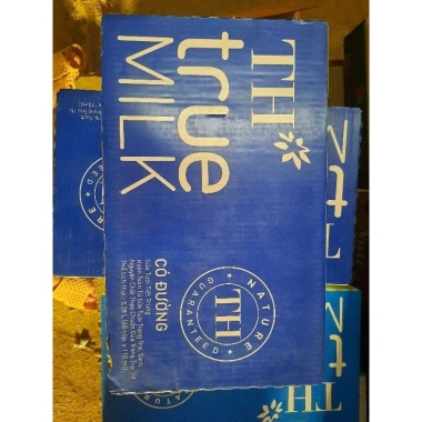Thùng 48 hộp sữa tươi tiệt trùng TH TRUE MILK có đường 110ml Giá 350.000 VNĐ