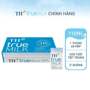 Thùng 48 hộp sữa tươi tiệt trùng TH TRUE MILK có đường 110ml Giá 350.000 VNĐ 8 Thùng 48 hộp sữa tươi tiệt trùng TH TRUE MILK có đường 110ml Giá 350.000 VNĐ 8