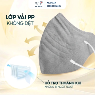 Thùng 500C Khẩu Trang 5D AK MASK Kháng Khuẩn, Kháng Nước, Chống UV - 89k