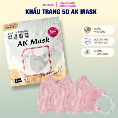 Thùng 500C Khẩu Trang 5D AK MASK Kháng Khuẩn, Kháng Nước, Chống UV - 89k 8 Thùng 500C Khẩu Trang 5D AK MASK Kháng Khuẩn, Kháng Nước, Chống UV - 89k 8