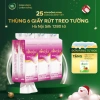 Thùng 6 Bịch Giấy Rút Treo Tường Hanoi Silk Mềm Dai Thấm Nước Không Rách 1.280 Tờ Tặng Móc Treo 2