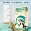 Thùng 6 Bịch Giấy Vệ Sinh Treo Tường TopGia Sắc Việt 4 Lớp 1.280 Tờ Mềm Mịn - 119k 3