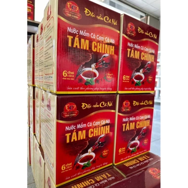 Thùng 6 chai nhĩ ĐB 50 độ đạm Nước Mắm Truyền Thống Tám Chinh Cà Ná 250ml - Giá 255.000đ