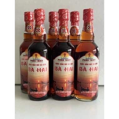 Thùng 6 chai Nước Mắm Nhĩ Lú Cá Cơm Đặc Biệt Bà Hai MS40B ủ 2 năm 500ml - 535.500₫ 2