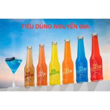 Thùng 6 chai SAL COCKTAIL vị hoa quả 265ml - Giá ưu đãi 248k, giải khát thơm ngon 2