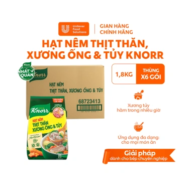 Thùng 6 gói Hạt Nêm Thịt Thăn Xương, Ống & Tủy Knorr Professional 1.8kg – Giá 830.000₫