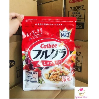 Thùng 6 gói Ngũ cốc Calbee Nhật Bản ăn kiêng giảm cân mix hoa quả, trái cây, sữa chua, ăn sáng - giá 1.113.000 VND