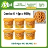 Thùng 6 Hộp Bánh Quy Giòn NoBrand 400g Mix Bơ Dừa ChocoChip - Chính Hãng, 402.000₫ 6