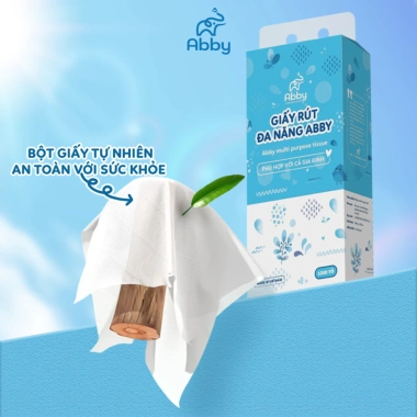 Thùng 6 Khăn Giấy Rút Treo Tường Abby 1.280 Tờ - Nhỏ Gọn, Cao Cấp, Đa Năng, 3 Móc Treo - Giá 175.705₫
