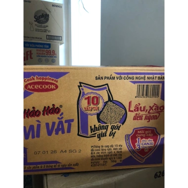 Thùng 6 lốc mì Hảo Hảo vắt 10 gói 665g - Giá ưu đãi 219.000đ, giảm 54.750đ 2