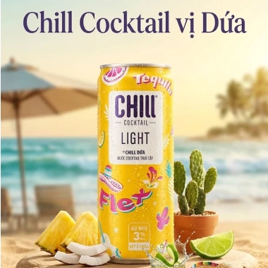 Thùng 6 lon Chill Cocktail Mix 320ml - Nước trái cây lên men, giá ưu đãi 155,000 VND