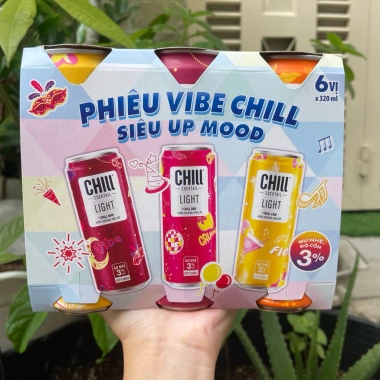 Thùng 6 lon Chill Cocktail Mix 320ml - Nước trái cây lên men, giá ưu đãi 155,000 VND 9 Thùng 6 lon Chill Cocktail Mix 320ml - Nước trái cây lên men, giá ưu đãi 155,000 VND 9